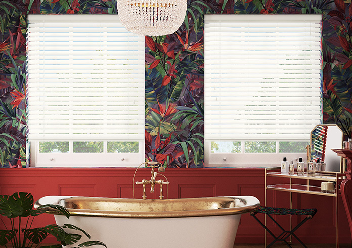 Ecowood, Absolute White Fine Grain - Motorised Venetian Blind - Image 3